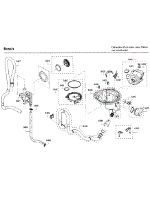 Pump parts for Bosch Dishwasher SHE3AR75UC/22 from AppliancePartsPros.com