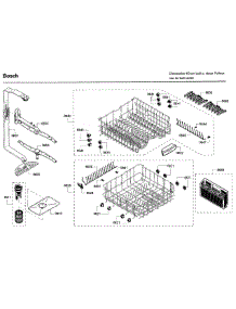 Rack parts for Bosch Dishwasher SHE3AR75UC/22 from AppliancePartsPros.com