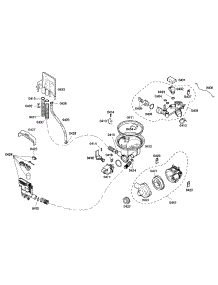 Pump parts for Bosch Dishwasher SHE43C05UC/37 from AppliancePartsPros.com