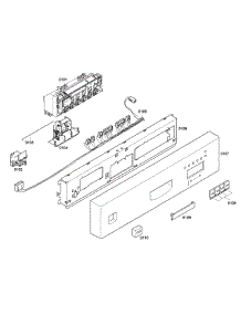 Control Panel parts for Bosch Dishwasher SHE43C05UC/17 from AppliancePartsPros.com