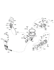 Pump parts for Bosch Dishwasher SHE43C05UC/17 from AppliancePartsPros.com
