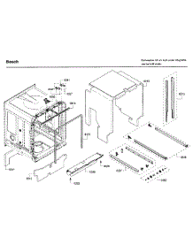 Frame parts for Bosch Dishwasher SHP65T56UC/09 from AppliancePartsPros.com