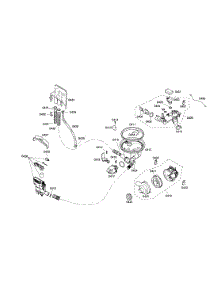 Heater  /  Sump  /  Pump parts for Bosch Dishwasher S35KMK16UC/47 from AppliancePartsPros.com