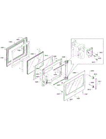Door parts for Bosch Wall Oven HBLP451RUC/01 from AppliancePartsPros.com
