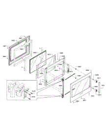 Door parts for Bosch Wall Oven HBLP451LUC/01 from AppliancePartsPros.com