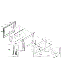 Door parts for Bosch Wall Oven HBLP451UC/01 from AppliancePartsPros.com