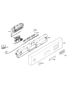 Control Panel parts for Bosch Dishwasher SHE43C05UC/36 from AppliancePartsPros.com
