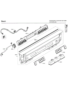 Control Panel parts for Bosch Dishwasher SHE53T56UC/09 from AppliancePartsPros.com