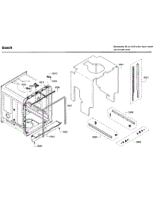 Frame parts for Bosch Dishwasher SHE53T56UC/09 from AppliancePartsPros.com