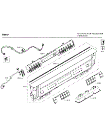 Control Panel parts for Bosch Dishwasher SHE53T52UC/09 from AppliancePartsPros.com