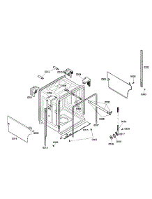 Cabinet parts for Bosch Dishwasher SHE43C05UC/46 from AppliancePartsPros.com