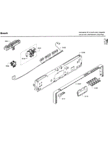 Control Panel parts for Bosch Dishwasher SHV68R53UC/69 from AppliancePartsPros.com