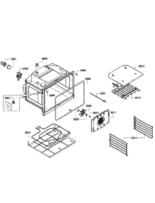 Oven Assembly parts for Bosch Wall Oven HBN3450UC/04 from AppliancePartsPros.com