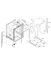 Cavity & Frame parts for Bosch Dishwasher SHX3AR56UC/10 from AppliancePartsPros.com
