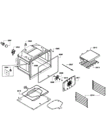Oven Assembly parts for Bosch Wall Oven HBN3450UC/05 from AppliancePartsPros.com