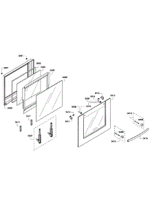 Door Assembly parts for Bosch Wall Oven HBN3450UC/05 from AppliancePartsPros.com