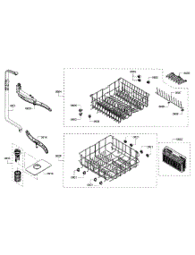 Rack Assembly parts for Bosch Dishwasher SHX3AR56UC/10 from AppliancePartsPros.com