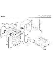 Frame parts for Bosch Dishwasher SHV68R53UC/69 from AppliancePartsPros.com