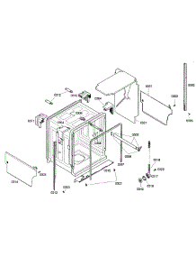 Cabinet parts for Bosch Dishwasher SHE43M02UC/43 from AppliancePartsPros.com