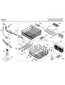 Rack parts for Bosch Dishwasher SHV68R53UC/69 from AppliancePartsPros.com