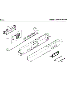 Control Panel parts for Bosch Dishwasher SHE99C05UC/47 from AppliancePartsPros.com