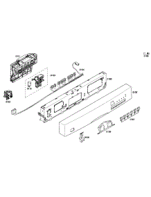 Control Panel parts for Bosch Dishwasher SHE43F16UC/60 from AppliancePartsPros.com