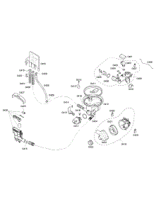 Pump parts for Bosch Dishwasher SHE43C06UC/38 from AppliancePartsPros.com