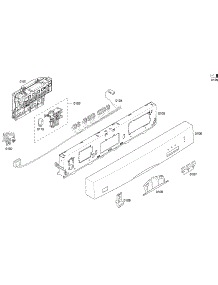 Front Panel parts for Bosch Dishwasher SHE33P06UC/56 from AppliancePartsPros.com