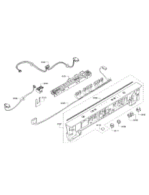 Control Panel parts for Bosch Dishwasher SHX3AR55UC/17 from AppliancePartsPros.com