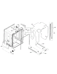 Cavity & Frame parts for Bosch Dishwasher SHX3AR55UC/17 from AppliancePartsPros.com