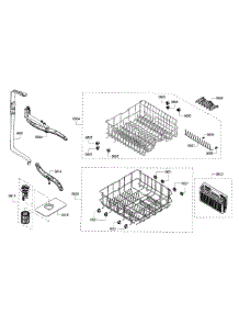 Rack Assembly parts for Bosch Dishwasher SHX3AR55UC/17 from AppliancePartsPros.com