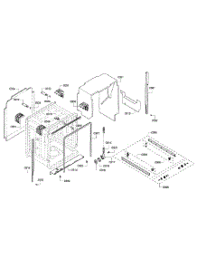 Frame & Cavity parts for Bosch Dishwasher SHE55RF5UC/63 from AppliancePartsPros.com
