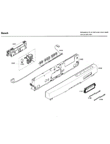Control Panel parts for Bosch Dishwasher SHE99C05UC/19 from AppliancePartsPros.com