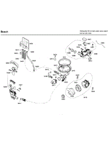 Pump parts for Bosch Dishwasher SHE99C05UC/19 from AppliancePartsPros.com