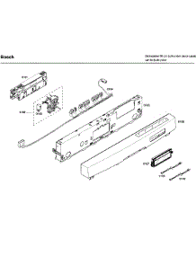 Control Panel parts for Bosch Dishwasher SHE99C05UC/38 from AppliancePartsPros.com