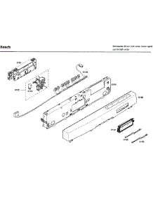 Control Panel parts for Bosch Dishwasher SHE99C05UC/36 from AppliancePartsPros.com