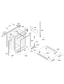 Cabinet parts for Bosch Dishwasher SHE33P06UC/60 from AppliancePartsPros.com