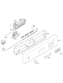 Front Panel parts for Bosch Dishwasher SHE43C06UC/18 from AppliancePartsPros.com