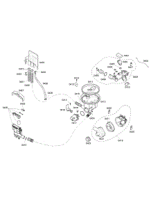 Pump Assembly parts for Bosch Dishwasher SHE43C06UC/37 from AppliancePartsPros.com