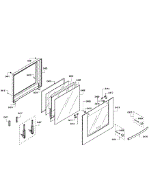 Door Assembly parts for Bosch Wall Oven HBN3450UC/08 from AppliancePartsPros.com