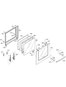 Door Assembly parts for Bosch Wall Oven HBN3450UC/09 from AppliancePartsPros.com