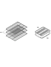 Shelfs parts for Bosch Wall Oven HBN3450UC/02 from AppliancePartsPros.com