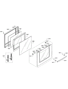 Door Assembly parts for Bosch Wall Oven HBN3450UC/01 from AppliancePartsPros.com