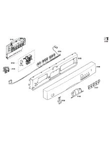Control Panel parts for Bosch Dishwasher SHE43M02UC/53 from AppliancePartsPros.com