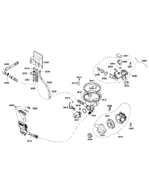 Pump parts for Bosch Dishwasher SHE43F16UC/56 from AppliancePartsPros.com