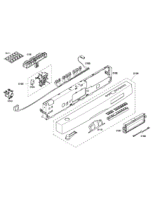 Panel Assembly parts for Bosch Dishwasher SHE65P06UC/53 from AppliancePartsPros.com