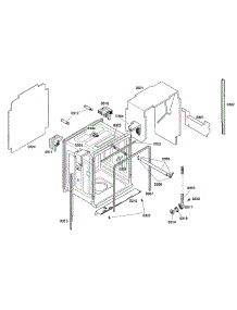 Cabinet parts for Bosch Dishwasher SHE65P06UC/53 from AppliancePartsPros.com