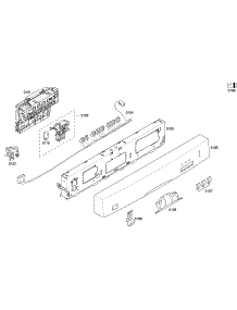Front Panel parts for Bosch Dishwasher SHE33P06UC/59 from AppliancePartsPros.com
