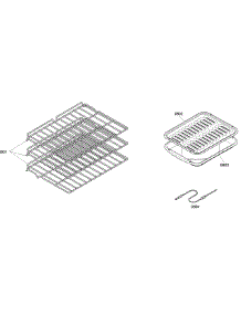 Shelfs parts for Bosch Wall Oven HBN5450UC/03 from AppliancePartsPros.com
