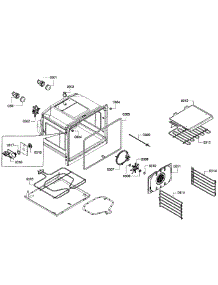 Oven Assembly parts for Bosch Wall Oven HBN5450UC/07 from AppliancePartsPros.com